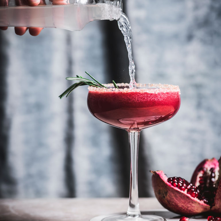 Spicy granaatappel- mocktail