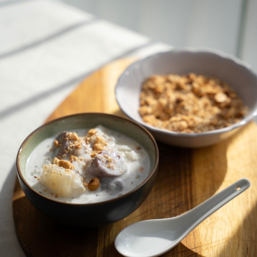 Banaan- cassavepudding