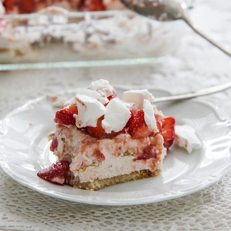 Aardbeien-tiramisu