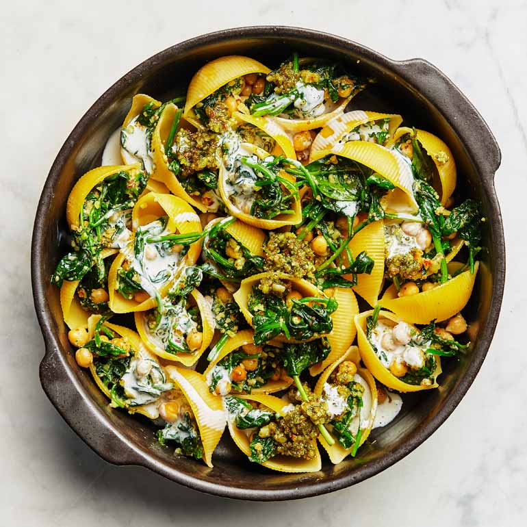 Pasta met vegan kaassaus