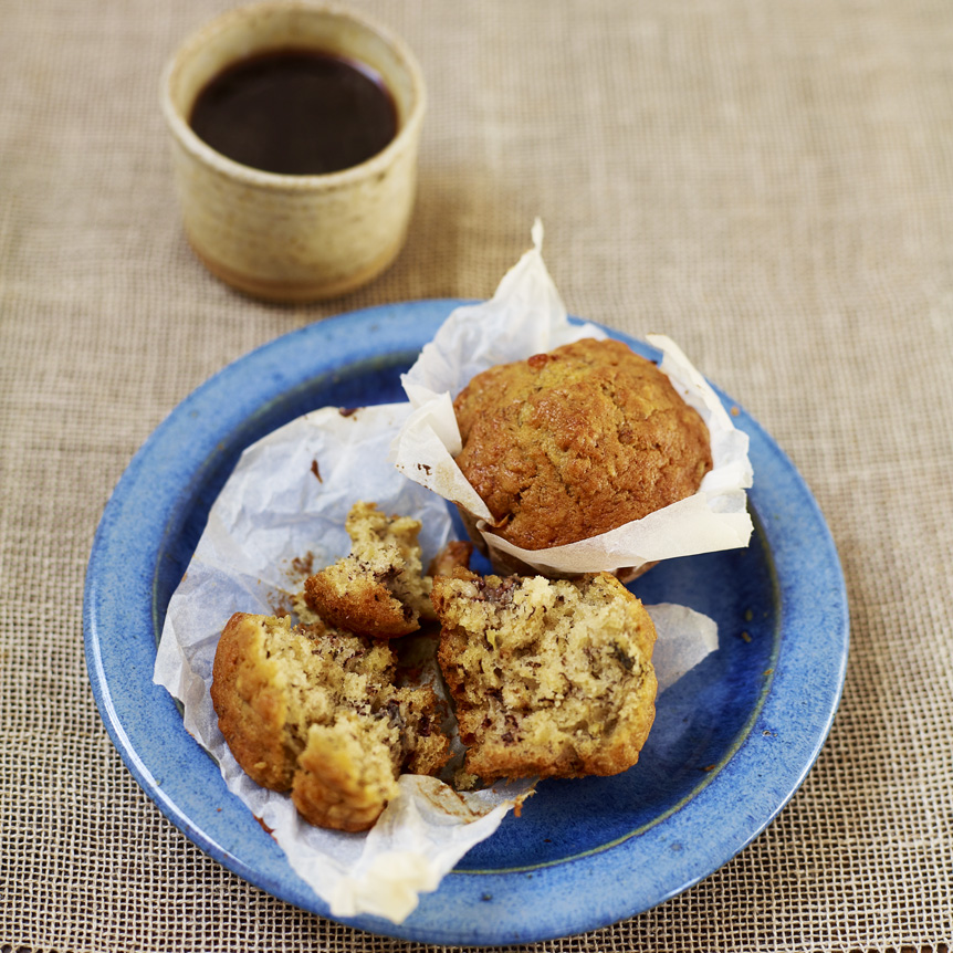Bananen-havermout muffins
