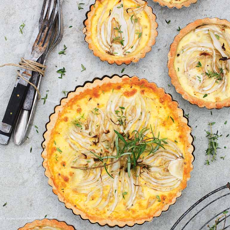Venkel-kokos quiche
