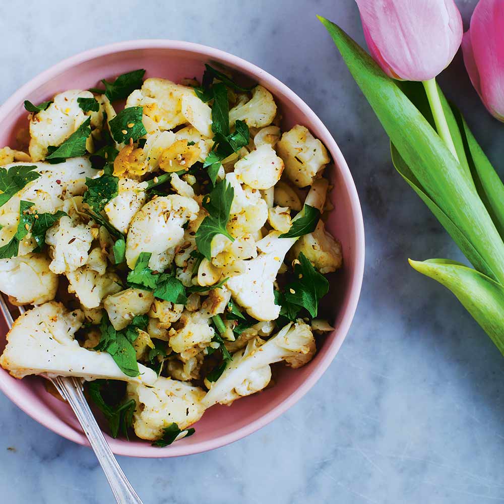 Spicy bloemkool met dukkah-mix