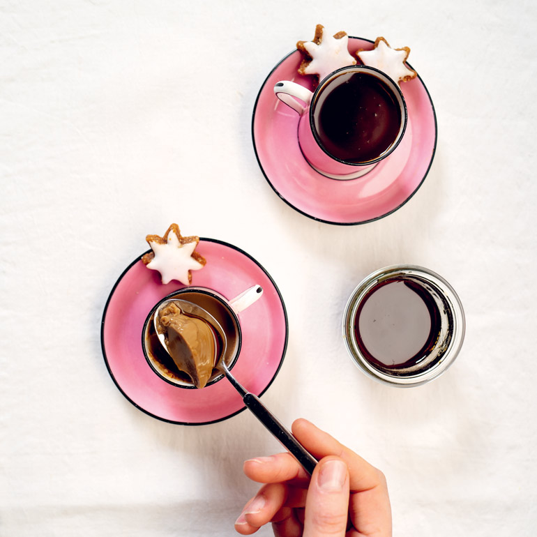 Cappuccino panna cotta met espressokaramel