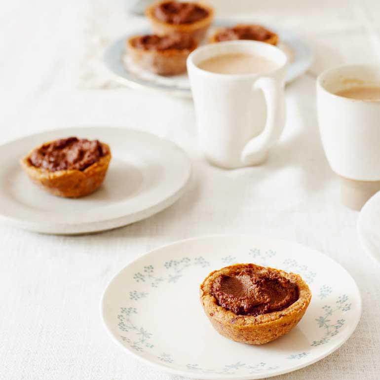 Chocolade-hazelnoot- taartjes