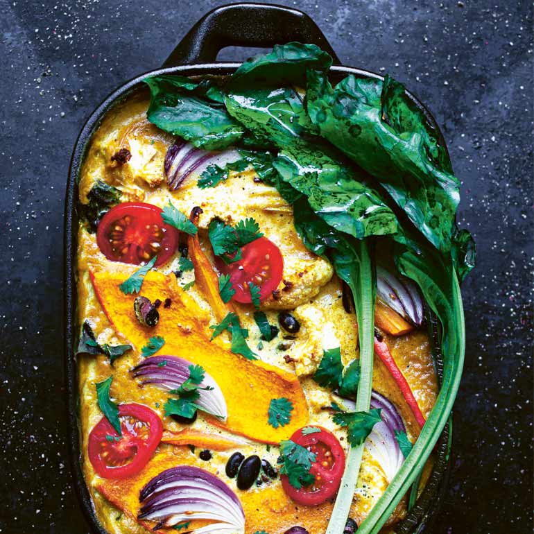 Vegan curryroast