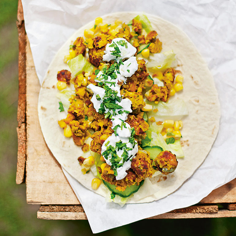 Falafelwrap met tzaziki
