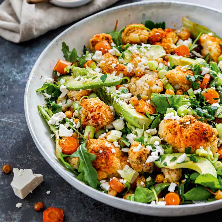 Geroosterde bloemkool salade