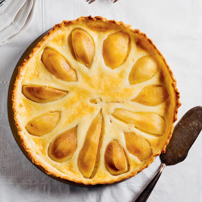 Perentaart met limoncello
