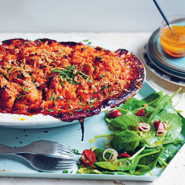 Shepherd’s pie met zoete aardappel