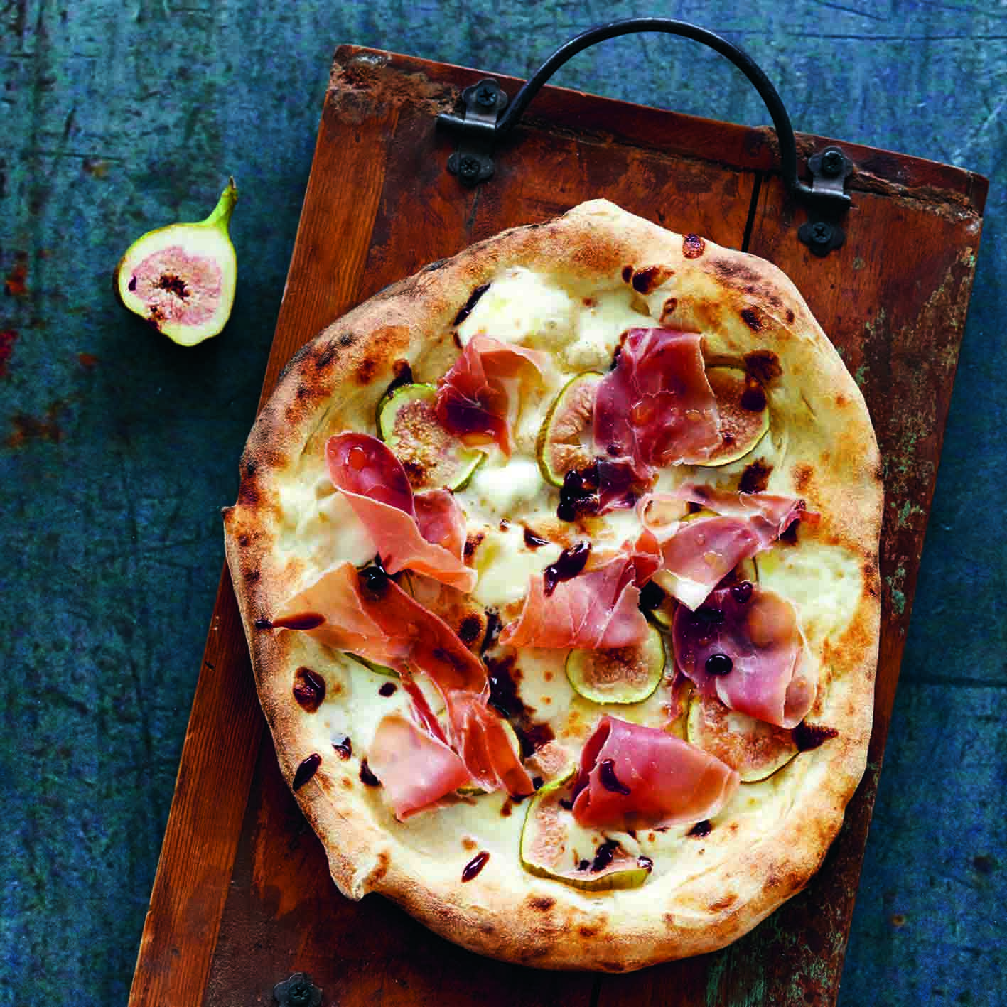 Pizza met vijgen & ham