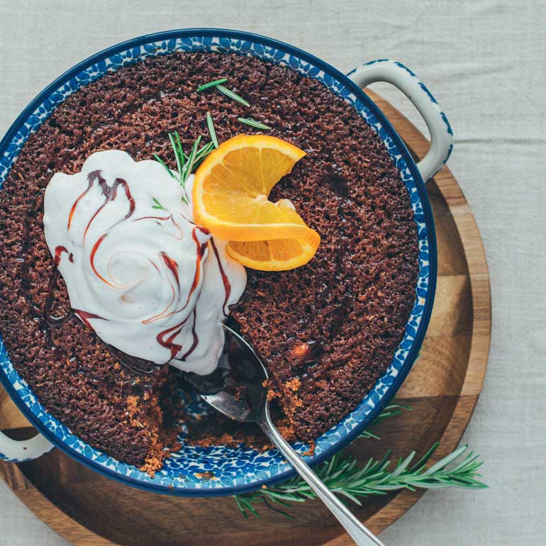 Vegan sticky toffe pudding