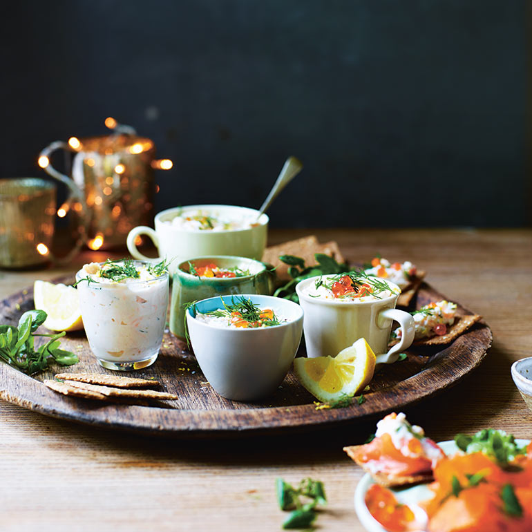 Zalm-ricottakopjes met dille