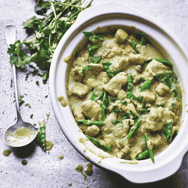 Thaise groene curry met kip