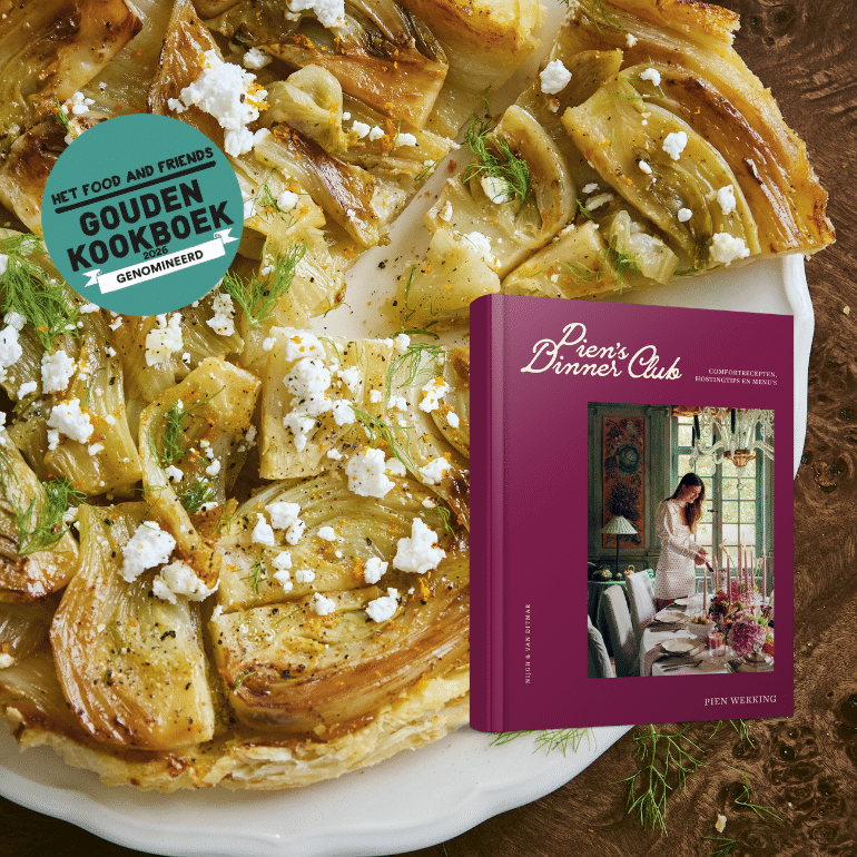 Venkel tarte tatin met sinaasappel en geitenkaas