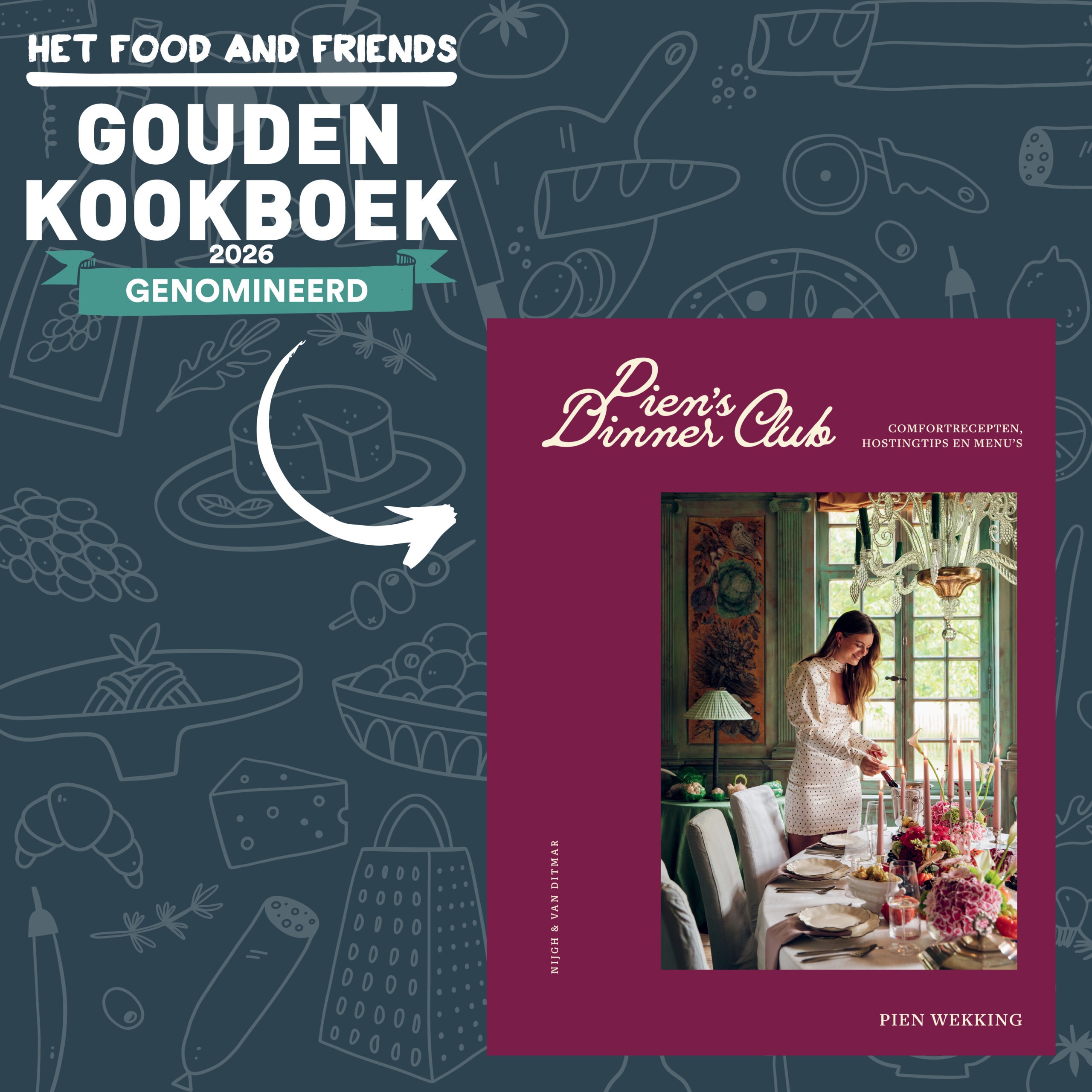 Genomineerd voor het Food and Friends Gouden Kookboek 2026.